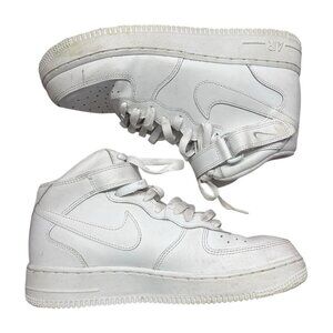Nike Air Force Mid White Sneakers SIZE 7 YOUTH